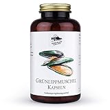 KRÄUTERHANDEL SANKT ANTON® - 300 Grünlippmuschel Kapseln - 1500mg Tagesdosis Grünlippmuschelpulver - 100% Grünlippmuschelpulver aus seeland - mit Glycosaminoglykane - Deutsche Premium Qualität…