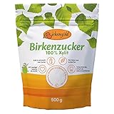 Birkengold Xylit Birkenzucker, 500 g Beutel | 100 % Premium Xylit aus Finnland | aus Birken- und Buchenrinde | vegan | 40 % weniger Kalorien als Zucker | glutenfrei | Zahnfreundlich