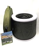 Bivvy Loo Tragbare Camping WC -Campingtoilette - Festival WC - Angeln Toilette - Outdoor Camping WC - Falten Weg Wohnung - Unterstützt über 150kg - Camping Toilette - Portable Toilette (Green)