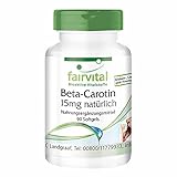 Beta Carotin 25.000 IE - 15mg pro Kapsel - HOCHDOSIERT - Provitamin A - 90 Softgels