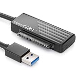 deleyCON USB 3.0 SATA Adapter Kabel USB A zu 2,5' Zoll Festplatten Laufwerke HDDs SSDs 5 GBit/s UASP SATA I II III Plug&Play