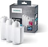 Siemens BRITA Intenza Wasserfilter TZ70033,verringert den Kalkgehalt des Wassers,reduziert geschmacksstörende Stoffe,für Kaffeevollautomaten der EQ.Serie und Einbauvollautomaten,weiß,3 Stück(1er Pack)