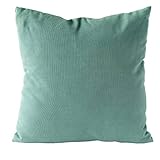 nielsen HOME Kissenbezug Uni, 45x45 cm, Beryl Green (grün), Baumwolle, Dekokissen, modisches Kissen,Sofakissen, Couchkissen, Zierkissen, Wurfkissen, Dekoration