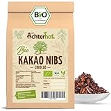 Kakaonibs Bio 500g | aus der Criollo Kakao-Bohne | ohne Süßungsmittel | für Schokomuffins, Schokoglasuren, eine heiße Schokolade & als Zugabe in Porridges, Müslis & Co | vom Achterhof