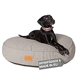 FREUDENTIER® orthopädisches Hundebett XL, waschbar & kuschelig, Memory Foam, Made in EU & Oeko-Tex® Zertifiziert, Hundesofa rund Ø 100cm für mittelgroße & große Hunde