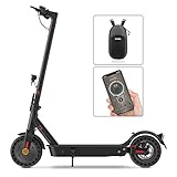 E Scooter mit Straßenzulassung, 40 km Reichweite, 10“ Wabenreifen ABE Elektroroller Belastung LED, 20km/h, Duales Bremssystem Luftreifen & Easy Folding Elektroc Scooter