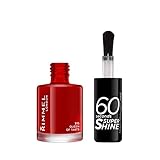 Rimmel London 60 Sekunden Super Shine Nagellack, Rot, 8ml