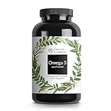 Omega 3 (365 Kapseln) - 1000mg Fischöl pro Kapsel mit EPA und DHA (in Triglycerid-Form) - Laborgeprüft, aufwendig aufgereinigt und aus nachhaltigem Fischfang