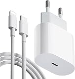 iPhone Ladekabel 20W USB C Ladegerät,mit 1M Lighting Ladekabel USB C Power Adapter,iPhone Schnellladegerät,Netzteil,iPhone Ladegerät für iPhone 12/14/14 Plus/14 Pro/14 Pro Max/13/13 Pro/i-Pad