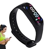 Jomewory Touchscreen-Kinderuhr Outdoor-Sportuhr für Kinder tragbare Armbanduhr mit LED-Ultraschall-Körperform-Armband für Teenager Geburtstagsgeschenk für Mädchen und Jungen