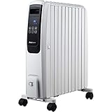 Pro Breeze Premium 2500W Ölradiator energiesparend mit digitalem Display & Fernbedienung - Heizkörper elektrisch mit 10 Rippen, 4 Heizstufen, 24h Timer, Thermostat & Überhitzungsschutz