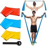 Fitnessbander Widerstandsbänder Krafttraining Gymnastikband Extra Lang Resistance Band Trainingband Fitnessband Widerstandsband Latex Elastisch Stretching Bänder Übungsband Fitnessbänder für Yoga