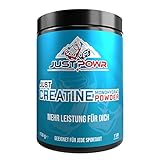 JustPowr Creatin Monohydrate | Creatin Pulver ultrafein | Hochdosiertes Kreatin zur Leistungssteigerung | Laborgeprüft für Kraftsport, Bodybuidling, Fitness | Tägliches Supplement | 450gr