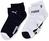 PUMA Unisex-Baby Mini Cats Lifestyle (2 Pack) Socks, New Navy/White, 23/26 (2er Pack)