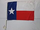 AZ FLAG AUTOFAHNE Texas 45x30cm - Bundesstaat Texas AUTOFLAGGE 30 x 45 cm Auto flaggen