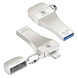 MFi-zertifizierter 128GB USB Stick für iPhone iOS Flash-Laufwerk iPhone Foto Stick iPhone Memory-Stick iPhone Speicher Stick Lightning USB Stick für iPhone iPad Backup Stick iPhone Speichererweiterung