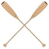 Canoe Paddel Set 2 pcs. Kanu-Paddle Typ: Biberschwanz/Beavertail Paddel aus Kiefernholz und Mahagonie 100% ökologisch Handgemacht in EU (152,5 cm)