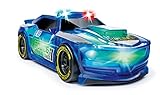 Dickie Toys Lightstreak Police, leuchtendes Polizeiauto, Rennauto mit Friktionsantrieb, Licht & Soundwechsel, Polizeiwagen, inkl. Batterien, 20 cm, blau