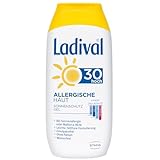 Ladival Allergische Haut Sonnenschutz Gel LSF 30 – Parfümfreies Sonnengel für Allergiker – ohne Farb- und Konservierungsstoffe, wasserfest – 1 x 200 ml