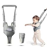 auvstar Lauflernhilfe Gehhilfe für Baby,Einstellbare Baby Laufgeschirr, Kleinkind Fuß Assistent, Stehen und Gehen Lernen Helfer für Baby Kinder 6-36 Monthe【Neue Version】 (Grau)