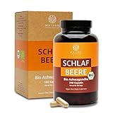 MAISON NATURELLE® | Bio Ashwagandha Kapseln (240 Stück, 650mg pro Kapsel) - 100% echtes Ashwaganda - gemahlen aus Indien & hochdosiert, Bio Ashwagandha-Kapseln pflanzlich