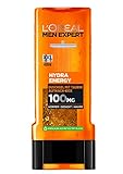 L'Oréal Paris Men Expert Hydra Energy Taurin Duschgel | Minz-Extrakt belebt & regeneriert die Haut (Gesicht, Körper & Haare) sanft | ohne auszutrocknen (1x 400ml)