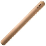 UULKI | Nudelholz zum Backen | Umweltfreundliche französische Teigrolle | Rolling Pin für Teig, Kuchen, Plätzchen uvm. | Pizza Roller aus europäischer Buche | 45 cm