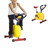 LDIW Kinder Fitnessrad-Fun und Fitness Kinder-Heimtrainer, F-Bike Heimtrainer LCD-Display Einstellbarer Widerstand Geeignet für Kinder von 3-6 Junge