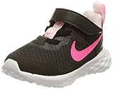 Nike Revolution 6 Sneaker, Black/Hyper PINK-PINK Foam, 34 EU