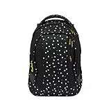 satch sleek Schulrucksack ergonomisch, 24 Liter, extra schlank Lazy Daisy - Schwarz