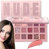 Retoo Lidschatten Palette mit Hochpigmentierten Farben Für Verführerische Augen, Augenpalette, Professionelle Make Up Kosmetik, Schminkpalette, Eyeshadow, Makeup Cosmetics, Best Geschenk (18 Farben)