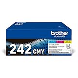 Original Brother TN-242CMY Multipack mit 3 Tonern Cyan/Magenta/Gelb, für bis zu ca. je 1400 Seiten, für DCP-9017CDW, -9022CDW, HL-3142CW, -3152CDW, 3172CDW, MFC-9142CDN, 9332CDW, -9342CDW, Value Pack