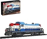 OKCELL 1608 Teile Dampflokomotive Modell Bauset, Technik Zug Eisenbahn Bausteine Modell, mit Schienenset, Klemmbausteine City Zug Compatibel mit Lego Technic, 78 x 7 x 11cm