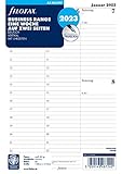 Filofax Kalender Einlage A5 Multifit: Eine Woche auf zwei Seiten 2023 deutsch vertikal mit Uhrzeiten