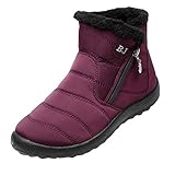 Winterstiefel für Damen, breite Passform, Stiefeletten für Damen, Kampfstiefel, Wanderschuhe, wasserdicht, Regenstiefel, warm, Schnee, flauschige Stiefel, rutschfest, leicht, Wanderschuhe,