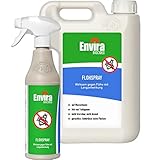 Envira Floh-Spray - Anti Flohmittel für die Wohnung 500 ml + 2 Liter - Umgebungsspray, Mittel gegen Flöhe - Geruchlos & Auf Wasserbasis