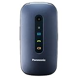 Panasonic KX-TU456EXCE Seniorenhandy (Notfalltaste, Sprachverstärker, Taschenlampenfunktion, große Tasten) blau