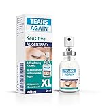 Tears Again Sensitive XL 20 ml Augenspray gegen trockene Augen mit Dexpanthenol ohne Konservierungsstoffe - Hygienische Anwendung bei brennenden und tränenden Augen