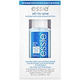 Essie Base/Top Coat all-in-one mit Argan-Öl, Unterlack und Überlack, Stärke und Glanz, Klar, 13,5 ml