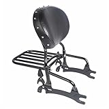 Hinterradgepäckträger Gepäckträger hinten Für Indianer Für Chief Vintage Classic 2014-2018 Für Dark Horse Motorcycle Rückenlehne Sissy Bar Pad Gepäckträger 2016-2018 2017 Motorrad Gepäckträger