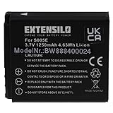 EXTENSILO Akku Ersatz für Ricoh DB-60 für Kamera (1250mAh, 3,7V, Li-Ion)