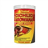 Tropical Cichlid & Arowana Medium Sticks - Farbverstärkende Futtersticks mit Astaxanthin, 1er Pack (1 x 1 l), 55 ml (1er Pack)