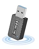 Maxesla USB WLAN Stick für PC, 1300MBit/s USB 3.0 WLAN Adapter PC Dual Band 2.4&5GHz WLAN USB Stick 802.11 AC Netzwerkadapter für PC/Desktop/Laptop, Kompatibel mit Windows 10/8/7/Vista/XP, Mac OS X