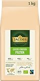 Jacobs Professional Good Origin Filterkaffee, 1kg gemahlener Kaffee, Fairtrade und Bio-zertifiziert, Intensität 3/5