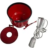 XZincer - für den Außenbereich, einfrierend, Vogelfutterstation, Heizung für Terrasse, Garten, Terrasse, (Red Heater No Feeder) Vogelfutterhaus Saugnapf (Red, One Size)