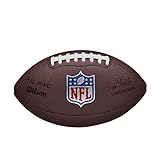 Wilson American Football NFL DUKE REPLICA, Mischleder, Offizielle Größe, Braun, WTF1825XBBRS