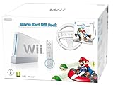 Nintendo Wii 'Mario Kart Pack' - Konsole inkl. Mario Kart, Wii Wheel, Remote Plus Controller, weiß