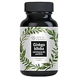 Ginkgo Biloba - optimale Dosierung 5000mg pro Kapsel (50:1 Extrakt) - 365 Kapseln - mit Vitamin B5 & Zink - vegan, natürlich, laborgeprüft, hochdosiert & in Deutschland produziert