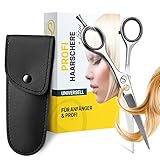 SCHMIEDWERK Haarschere | Friseurschere - scharfer & präziser Schnitt | Perfekter Haarschnitt für Damen & Herren | Profi Haarschneideschere mit Etui (Haarschere)