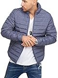 JACK & JONES Herren Übergangsjacke WINGY PUFFER Steppjacke (Grisaille, M)